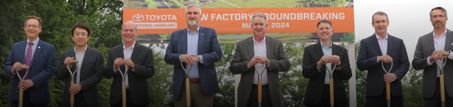 Governor Holcomb breaks ground on new Toyota Material Handling Manufacturing Facility
in Columbus